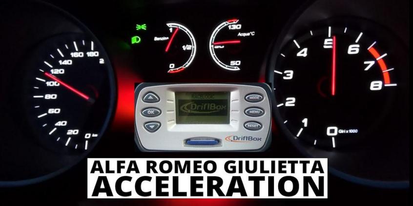 Alfa Romeo Giulietta 1.4 TB 170 KM - acceleration 0-100 km/h