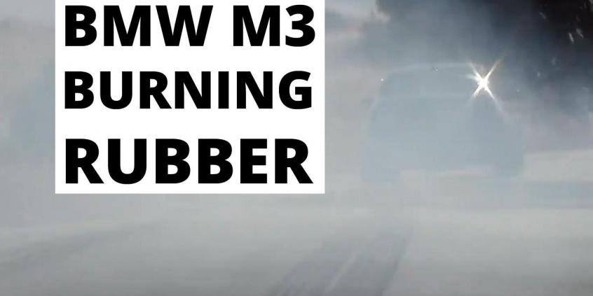 BMW M3 - palenie gumy!
