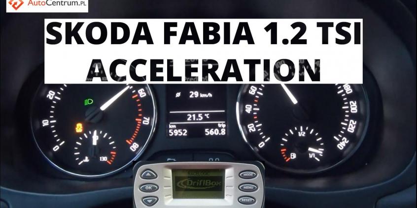 Skoda Fabia 1 2 TSI 105 KM - acceleration 0-100 km/h