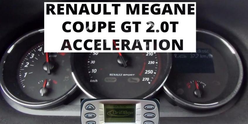 Renault Megane Coupe GT 2.0 T 220 KM - acceleration 0-100 km/h