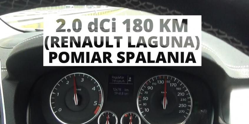 Renault Laguna Coupe GT 2.0 dCi 180 KM - pomiar spalania