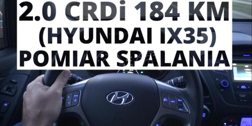 Hyundai ix35 2.0 CRDi 184 KM (AT) - pomiar spalania 