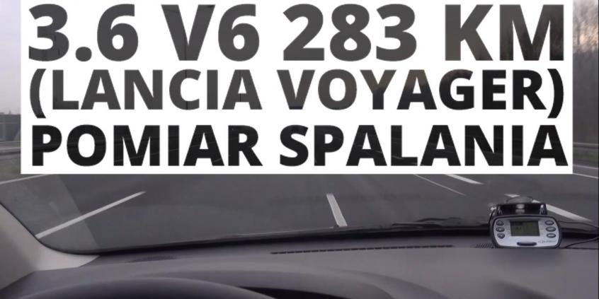 Lancia Voyager 3.6 V6 283 KM (AT) - pomiar spalania 