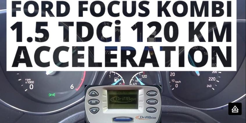 Ford Focus Kombi 1.5 TDCi 120 KM (MT) - przyspieszenie 0-100 km/h 