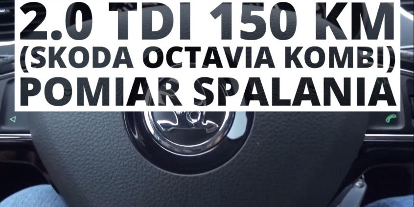 Skoda Octavia Kombi 2.0 TDI 150 KM (MT) - pomiar spalania 