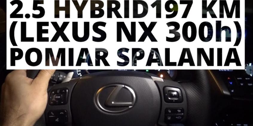 Lexus Nx300H 2.5 Hybrid 197 Km (At) - Pomiar Spalania • Filmy • Autocentrum.pl