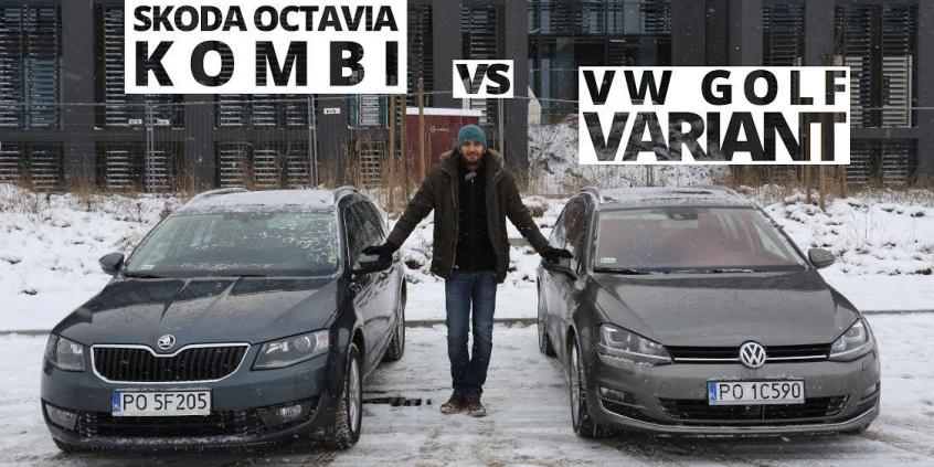 Skoda Octavia Kombi vs. Volkswagen Golf Variant - porównanie AutoCentrum.pl