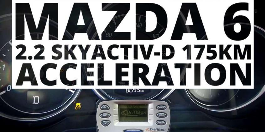 Mazda 6 Skyactiv-D i-ELOOP 175 KM 4X4 (AT) - przyspieszenie 0-100 km/h 
