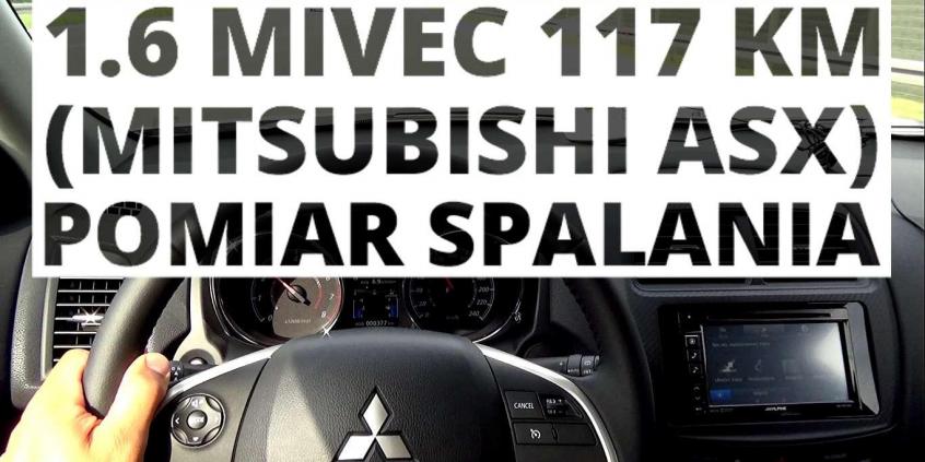 Mitsubishi ASX 1.6 117 KM (MT) - pomiar spalania 