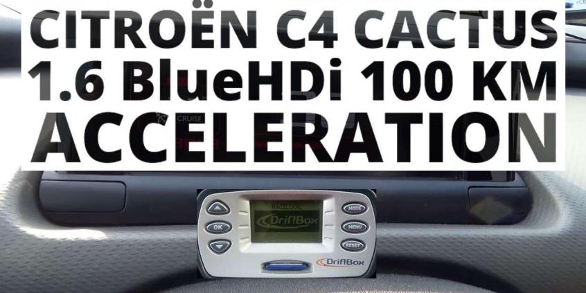 Citroen C4 Cactus 1.6 BlueHDi 100 KM (MT) - przyspieszenie 0-100 km/h 