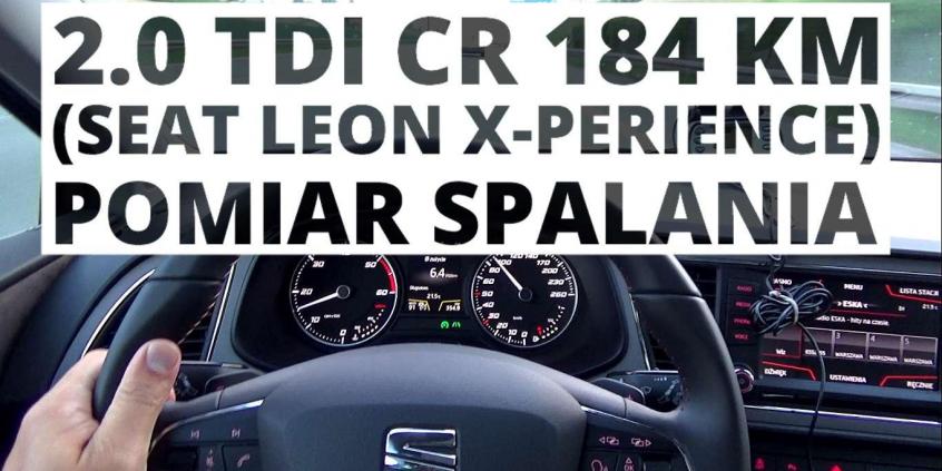 SEAT Leon X-Perience 2.0 TDI 184 KM (AT) - pomiar spalania 