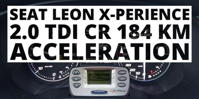 SEAT Leon X-Perience 2.0 TDI 184 KM (AT) - przyspieszenie 0-100 kmh 
