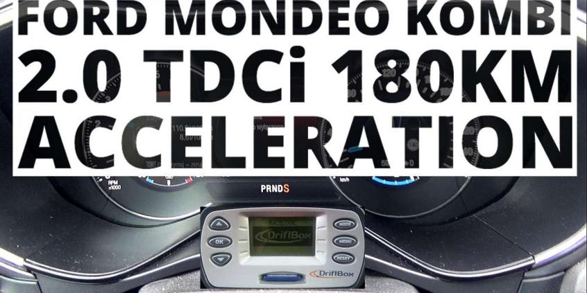 Ford Mondeo Kombi 2.0 TDCi 180 KM (AT) - przyspieszenie 0-100 km/h