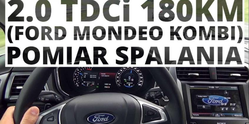 Ford Mondeo Kombi 2.0 TDCi 180 KM (AT) - pomiar spalania