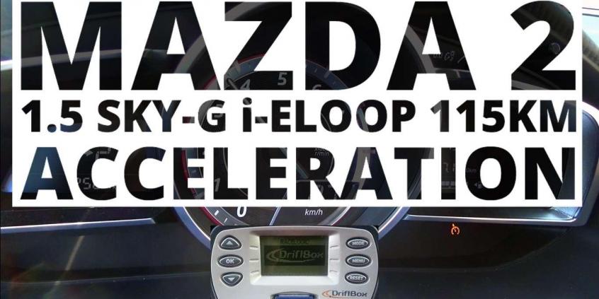 Mazda 2 1.5 Sky-G i-ELOOP 115 KM (MT) - przyspieszenie 0-100 km/h