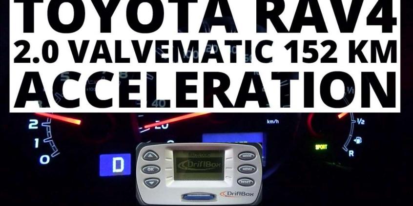Toyota RAV4 2.0 Valvematic 152 KM (AT) - przyspieszenie 0-100 km/h