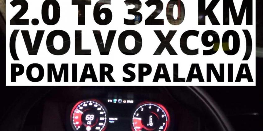 Volvo XC90 2.0 T6 320 KM (AT) - pomiar spalania