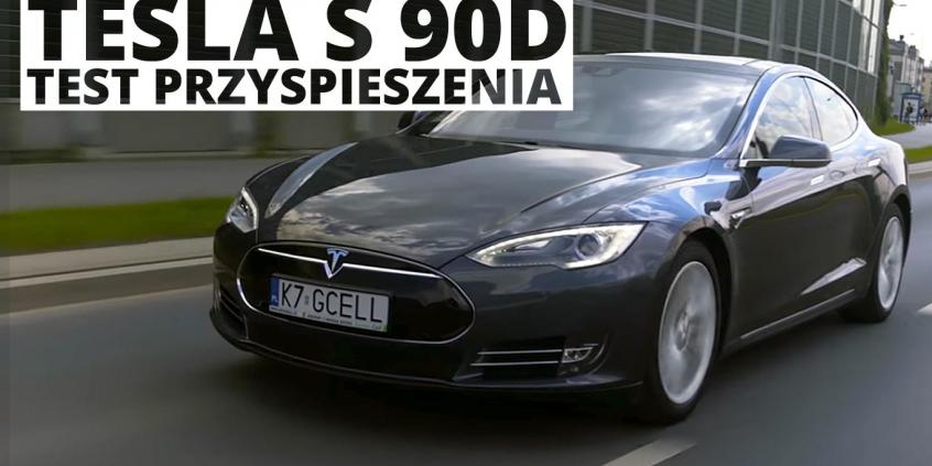 Tesla S 90D 90 kWh 422 KM - przyspieszenie 0-100 km/h