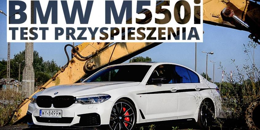 BMW M550i 4.4 V8 462 KM (AT) - przyspieszenie 0-100 km/h
