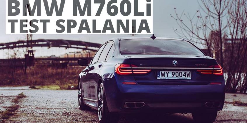 BMW M760Li 6.6 V12 610 KM (AT) - pomiar zużycia paliwa