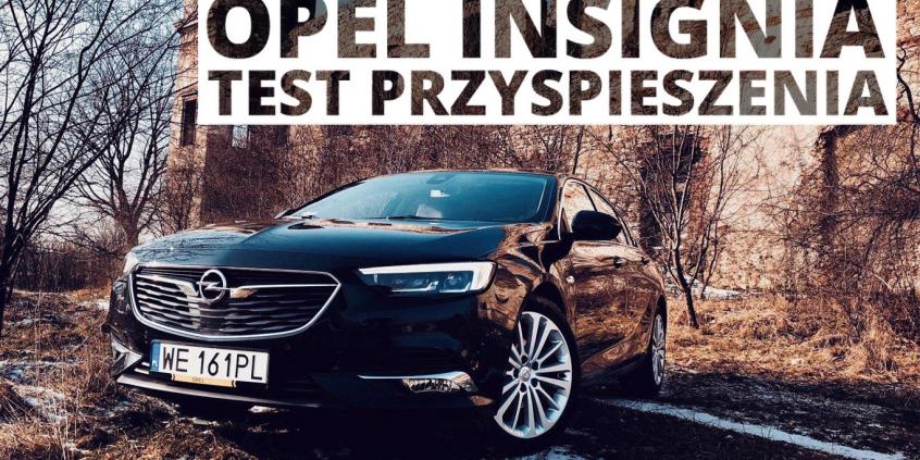 Opel Insignia 1.5 Ecotec Turbo 165 KM (MT) - przyspieszenie 0-100 km/h