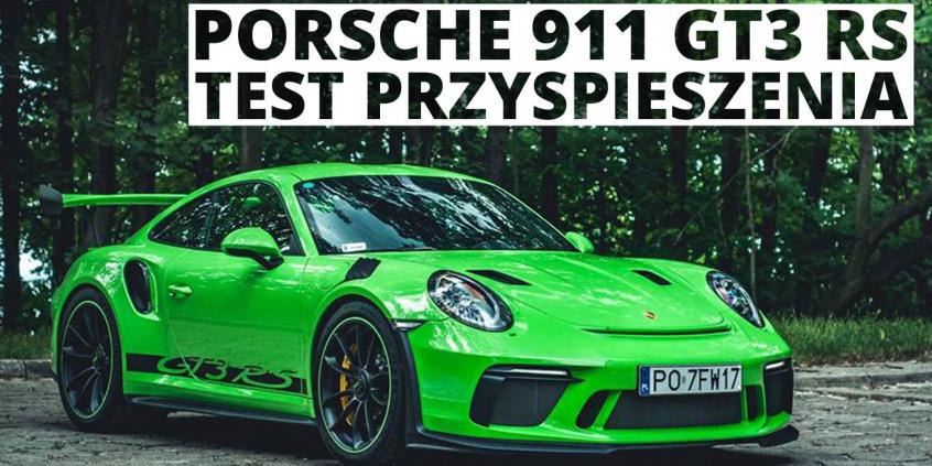 Porsche 911 GT3 RS 4.0 520 KM (AT) przyspieszenie 0100
