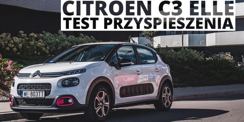 Citroen C3 Elle 1.2 Puretech 82 Km (Mt) - Przyspieszenie 0-100 Km/H • Filmy • Autocentrum.pl