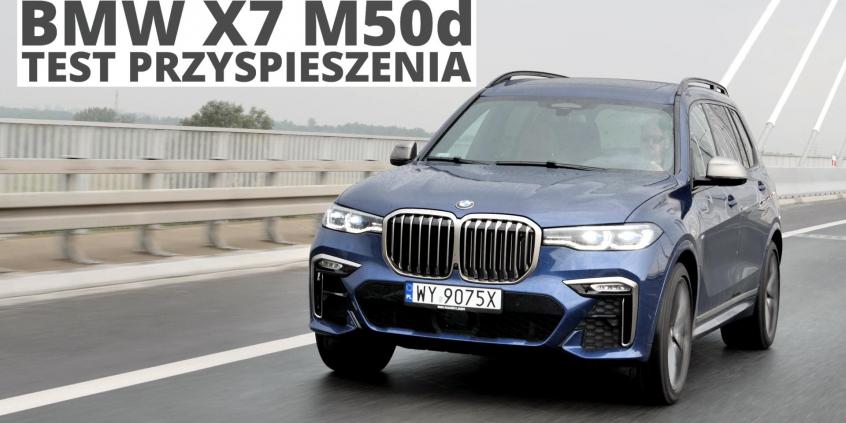 BMW X7 M50d 3.0 Diesel 400 KM (AT) - przyspieszenie 0-100 km/h