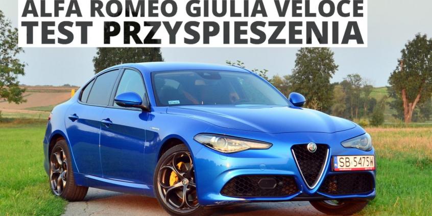 Alfa Romeo Giulia Veloce 2.0 TBI 280 KM (AT) - przyspieszenie 0-100 km/h