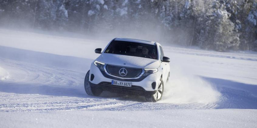 „Elektryk” na lodzie: Mercedes-Benz EQC przechodzi zimowe testy