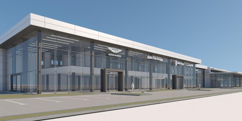 Kiedyś McDonald's, teraz luksusowe auta. W Warszawie powstaje ogromny hub dla Rolls-Royce'a, McLarena i Astona Martina