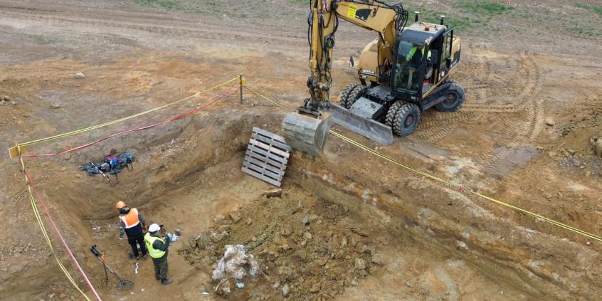 Odkrycie na budowie S8. Wrak niemieckiego samolotu pod Wrocławiem