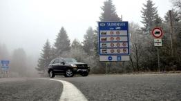 Mercedes Klasa M 2012 w Krynicy-Zdroju - widok z przodu