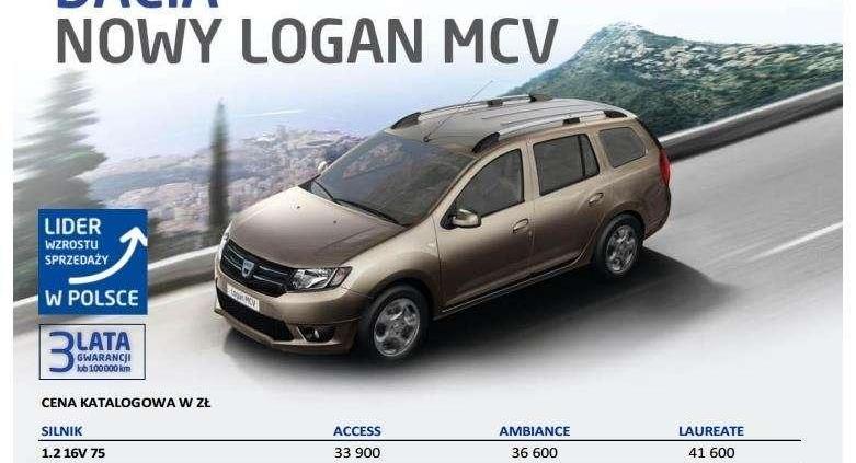 Dacia Logan MCV - polskie ceny budżetowego kombi