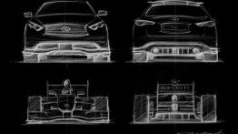 Infiniti FX Vettel Edition - szkic auta