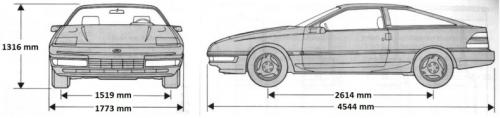 Szkic techniczny Ford Probe I