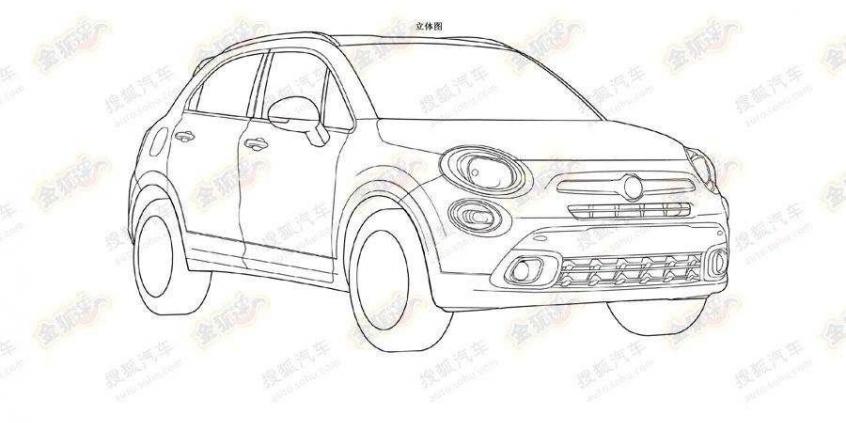 Fiat 500X na pierwszych szkicach patentowych