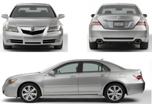 Szkic techniczny Acura RL II