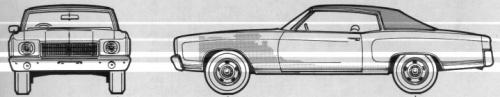 Szkic techniczny Chevrolet Monte Carlo I