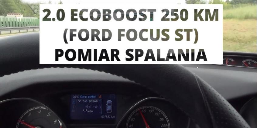 Ford Focus ST 2.0 EcoBoost 250 KM - pomiar spalania