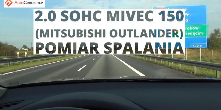 Mitsubishi Outlander 2.0 SOHC MIVEC 150 KM - pomiar spalania