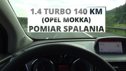 Opel Mokka 1.4 Turbo 140 KM - pomiar spalania