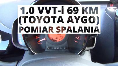 Toyota Aygo 1.0 VVT-i 69 KM - pomiar spalania