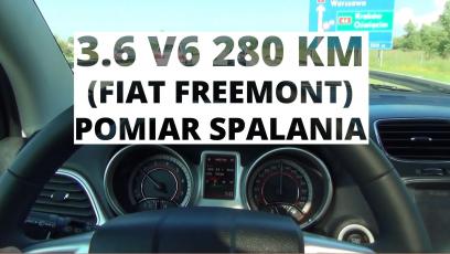 Fiat Freemont 3.6 V6 280 KM - pomiar spalania