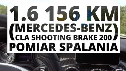 Mercedes-Benz CLA Shooting Brake 200 1.6 156 KM (AT) - nieoficjalny pomiar spalania