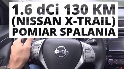 Nissan X-Trail 1.6 dCi 130 KM 4X4 (MT) - pomiar spalania 
