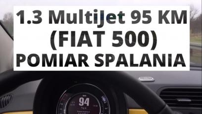 Fiat 500 1.3 MultiJet 95 KM (MT) - pomiar spalania 