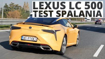 Lexus LC 500 5.0 V8 464 KM (AT) - pomiar zużycia paliwa