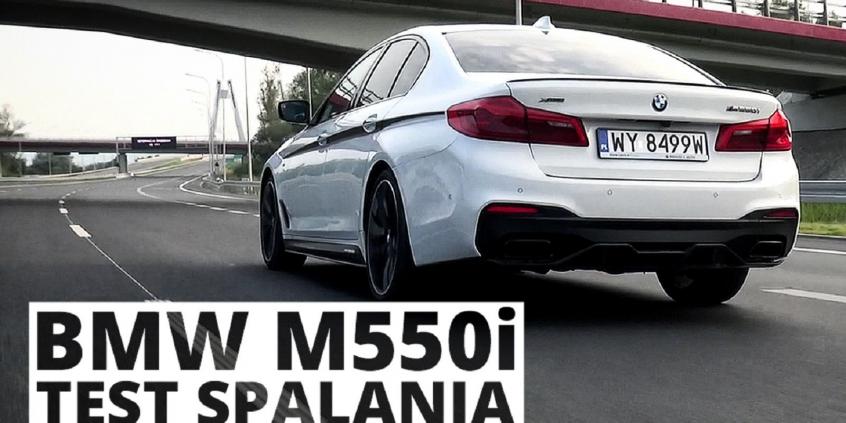 BMW M550i 4.4 V8 462 KM (AT) - pomiar zużycia paliwa