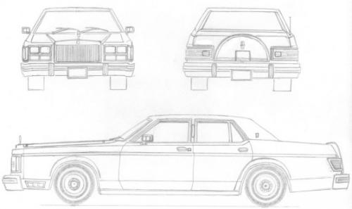 Szkic techniczny Cadillac SeVille I